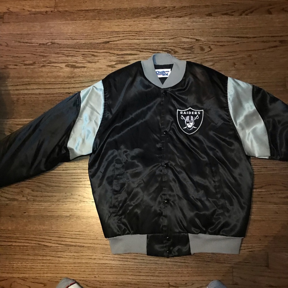 Vintage Los Angeles raiders chalk line jacket